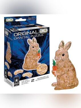 Bepuzzled Original 3D Crystal Puzzles Rabbit